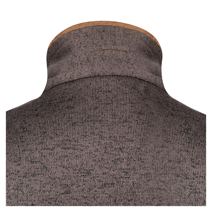 melange-fleece-gilet-brown-fleck