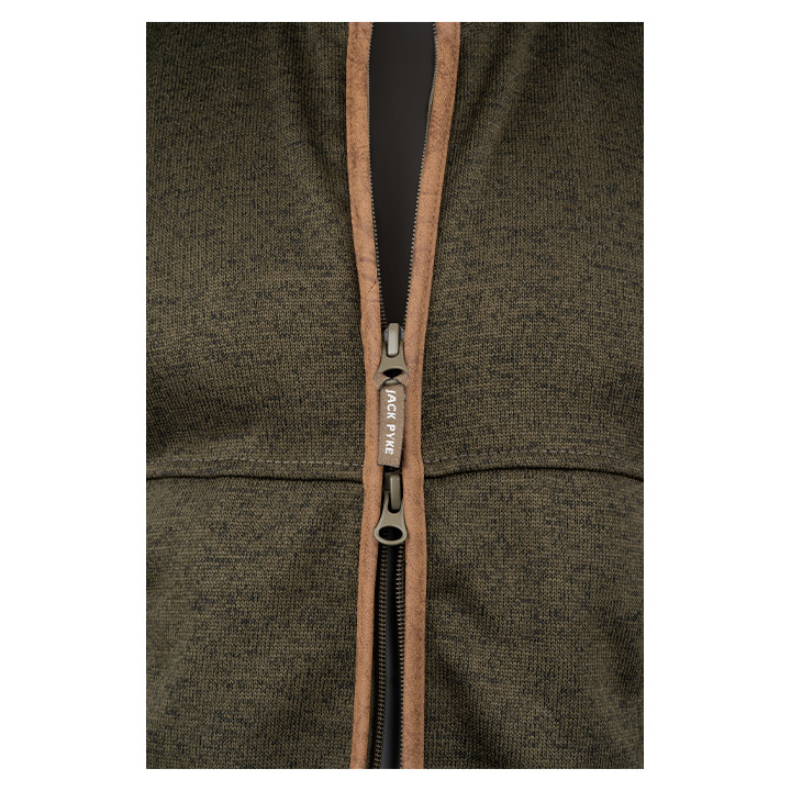 Melange Fleece Bodywarmer Donkerolijf Gemêleerd