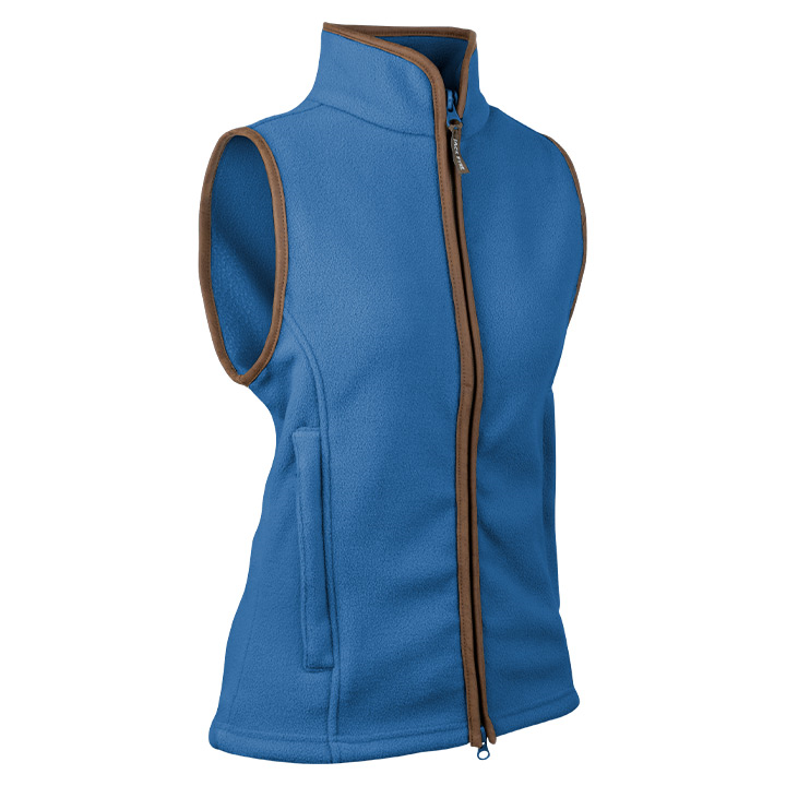 Dames Countryman Fleece Bodywarmer Denim