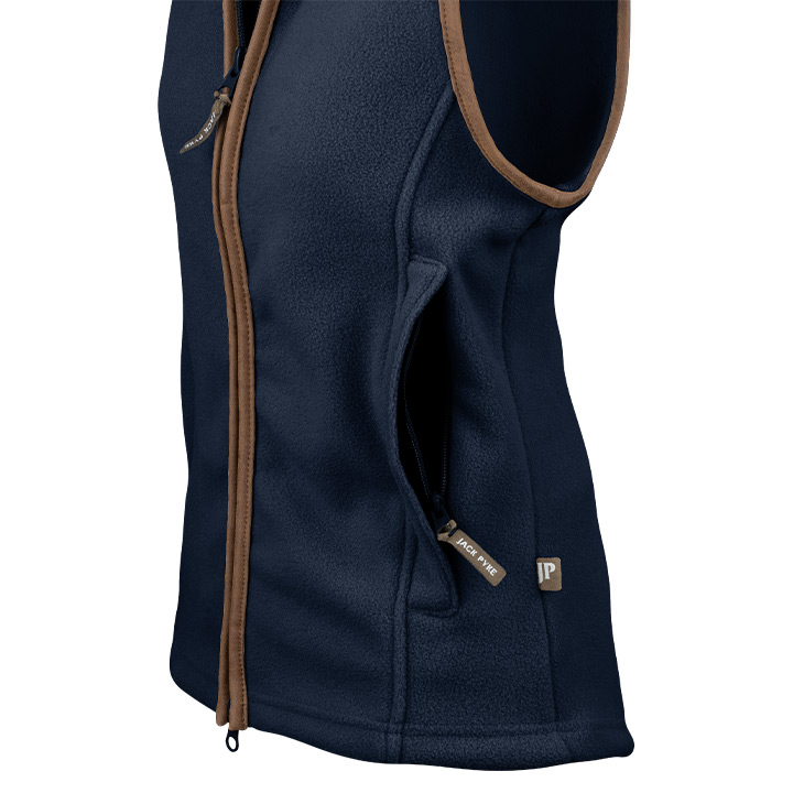 Dames Countryman Fleece Bodywarmer Marineblauw