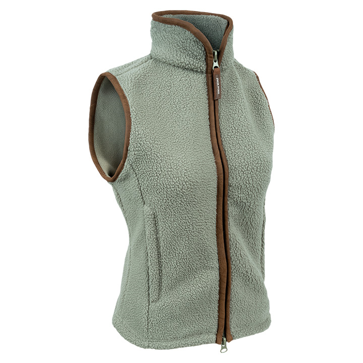 Dames Sherpa Fleece Bodywarmer Salie