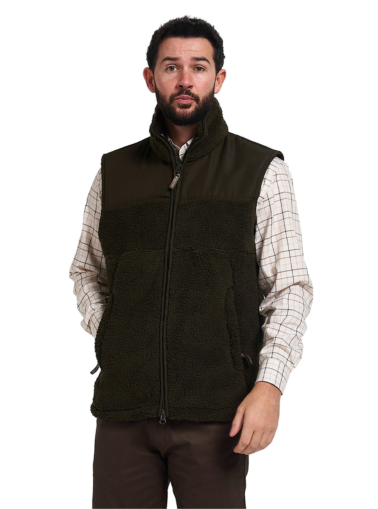 Sherpa Fleece Bodywarmer Camel