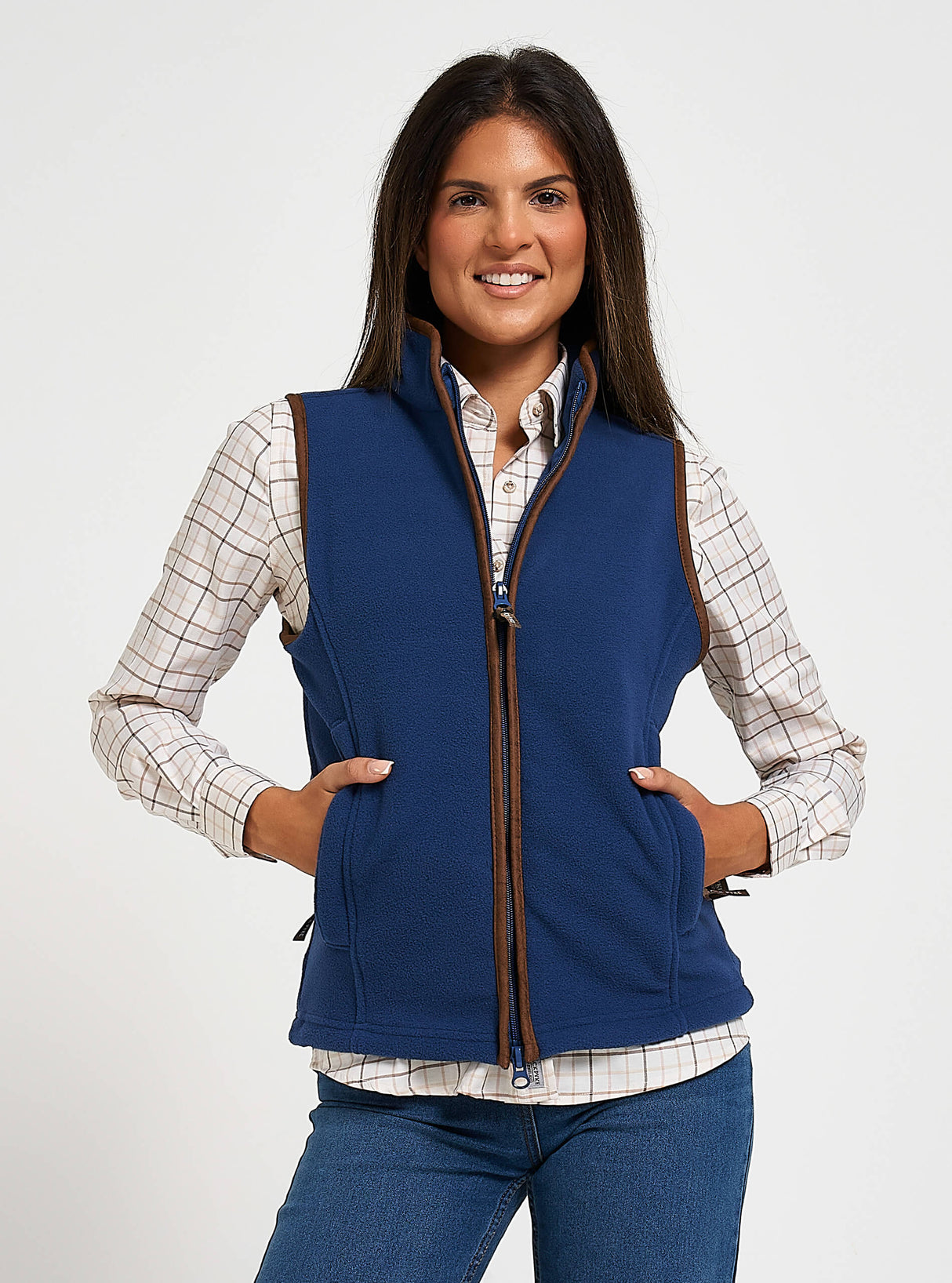 Dames Countryman Fleece Bodywarmer Champignon
