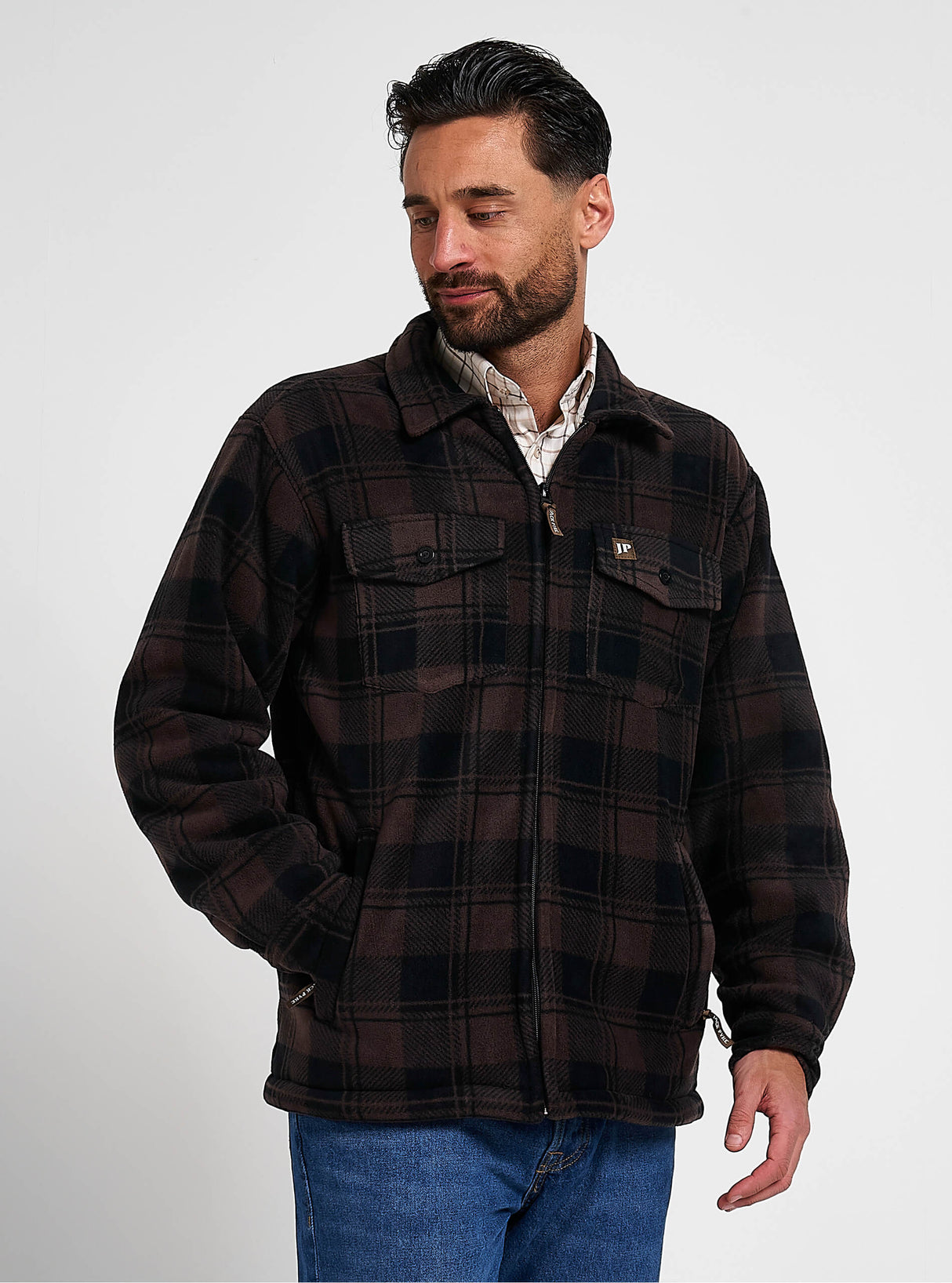 Tundra Overhemd Marineblauw Geruit