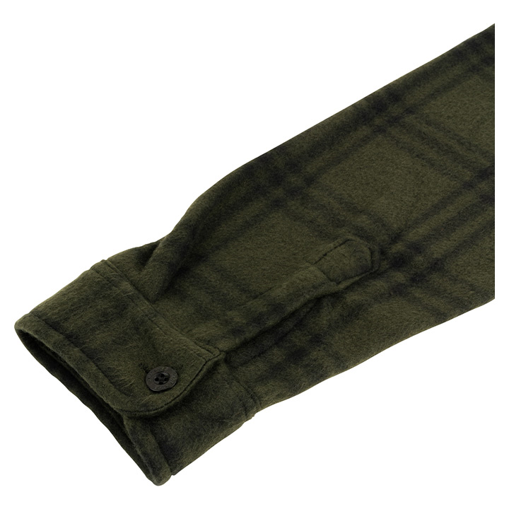 Polar Fleece Overhemd Groen Geruit