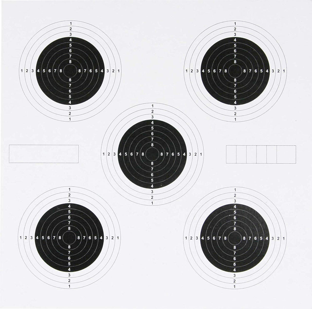 Schietkaarten 25 Yard