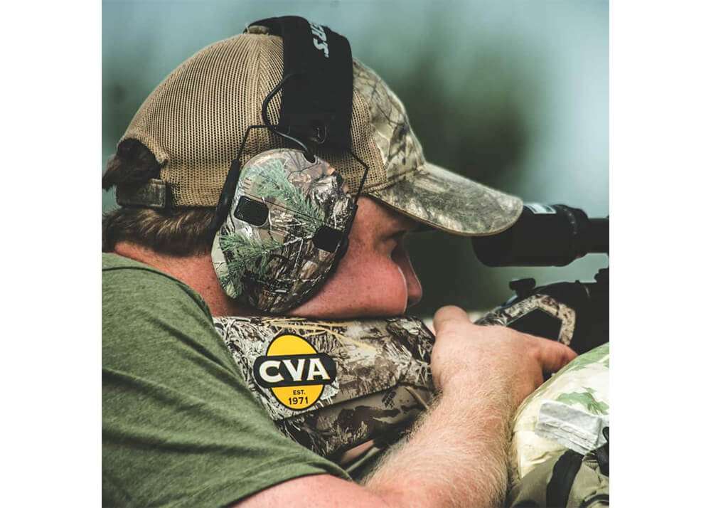 Walker's Razor Quad Muff Slim Electronic Hearing Protector - Realtree Xtra