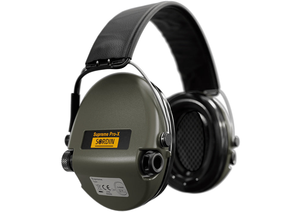 Hearing Protection Sordin Supreme Pro X Leather Green