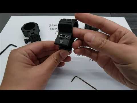 Montage Vector Optics X-Accu Adjustable Elevation 34 mm Dovetail (2)
