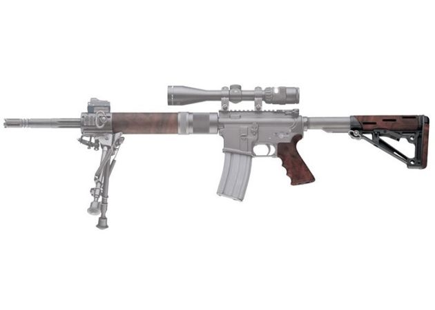 Kolf Hogue AR15 OMCB Mil-Spec met grip Red Lava (2)
