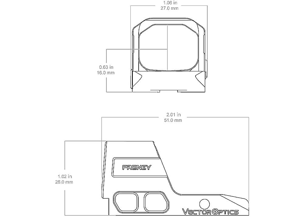 Vector Optics Frenzy 1x16x21 for Glock MOS Red Dot