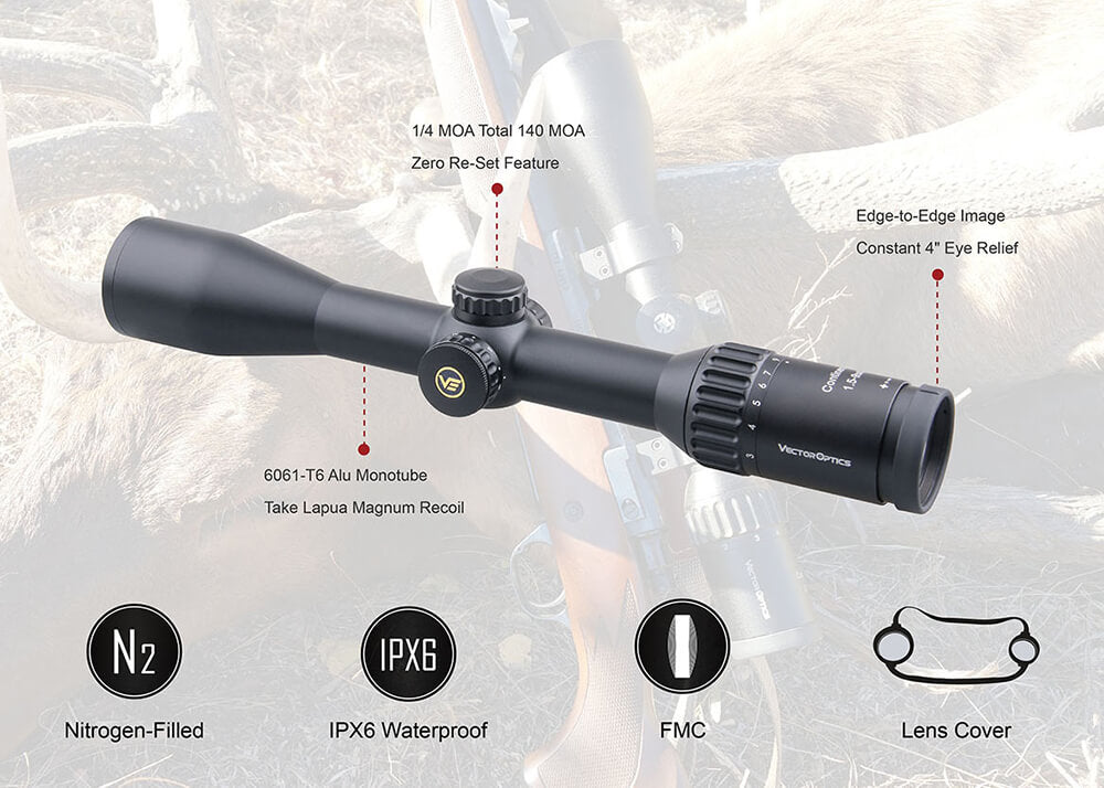 Vector Optics Continental 1.5-9x42 Riflescope