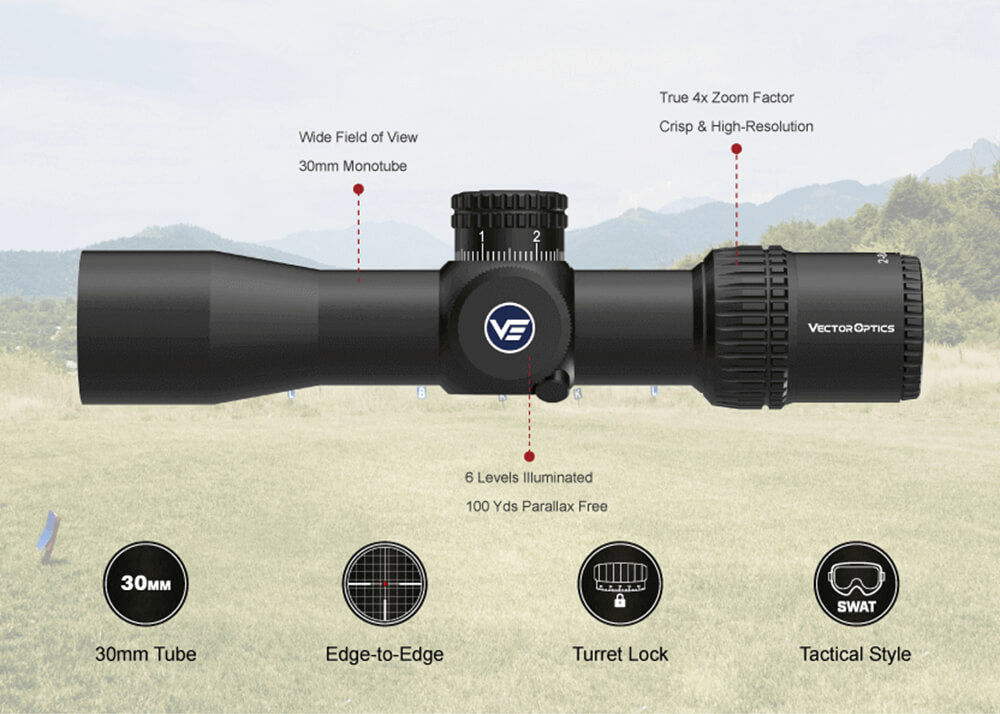 Vector Optics Veyron IR 2-8x32 SFP MPR-V5 Rifle Scope
