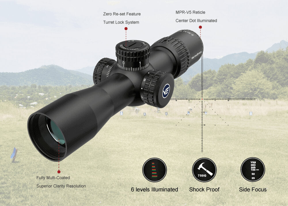 Vector Optics Veyron IR 2-8x32 SFP MPR-V5 Rifle Scope