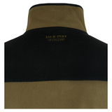 Snap Neck Fleecetrui Donker Mosterd