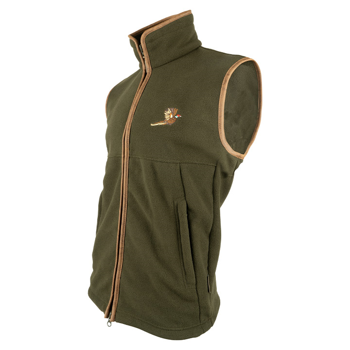 Countryman Fleece Bodywarmer Fazant Donkerolijf