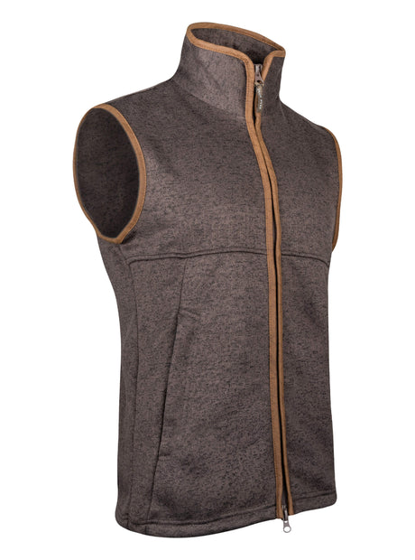 Melange Fleece Bodywarmer Donkerolijf Gemêleerd