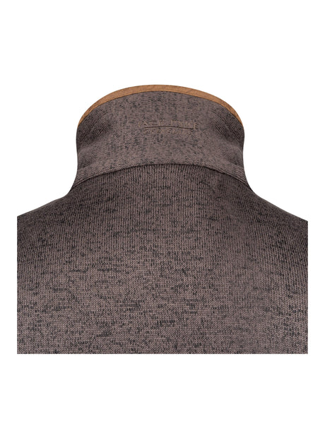 Melange Fleece Bodywarmer Marineblauw Gemêleerd