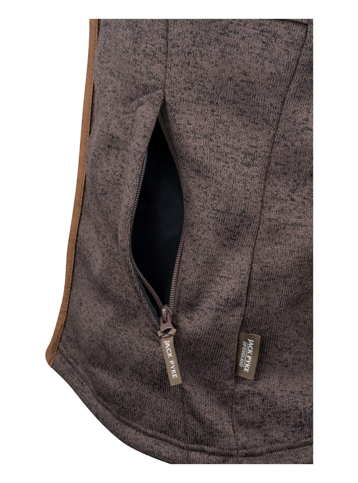 Melange Fleece Bodywarmer Donkerolijf Gemêleerd
