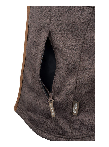 Melange Fleece Bodywarmer Donkerolijf Gemêleerd