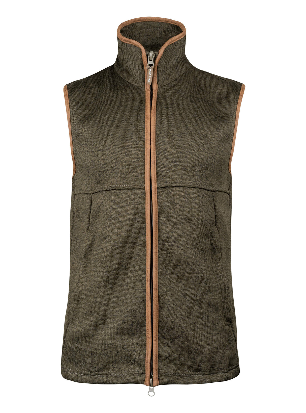 Melange Fleece Bodywarmer Donkerolijf Gemêleerd