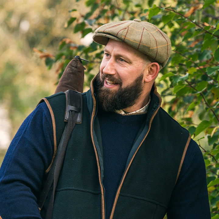 Flat Cap Wolmix Tweed Bruin
