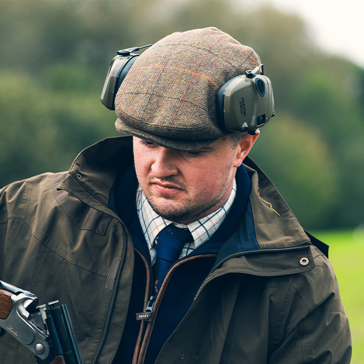 Flat Cap Wolmix Tweed Bruin