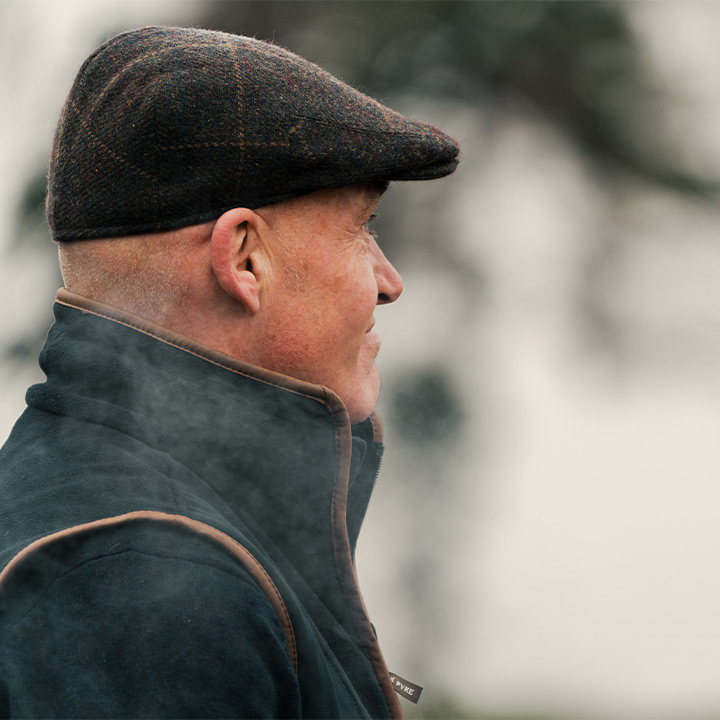 Flat Cap Wolmix Tweed Bruin