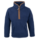 Junior Sherpa Fleecetrui Halve Rits Marineblauw