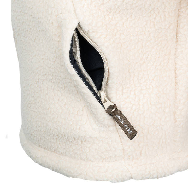 Junior Sherpa Fleecetrui Halve Rits Sail