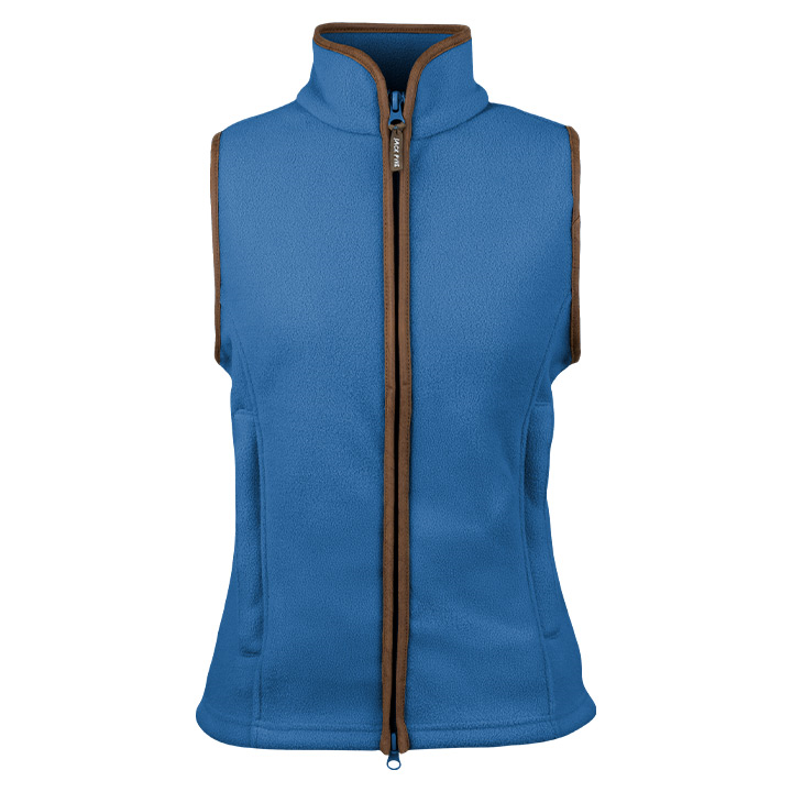 Dames Countryman Fleece Bodywarmer Denim