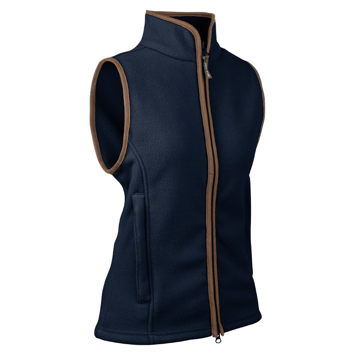 Dames Countryman Fleece Bodywarmer Marineblauw