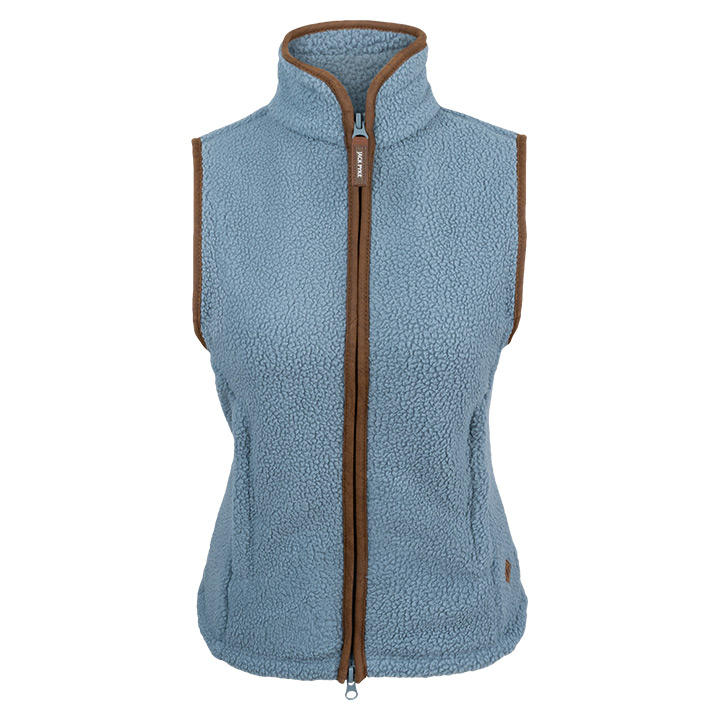 Dames Sherpa Fleece Bodywarmer IJsblauw