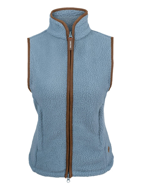 Dames Sherpa Fleece Bodywarmer IJsblauw