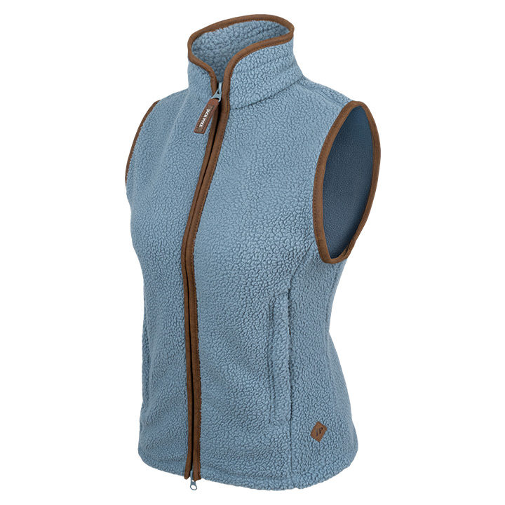 Dames Sherpa Fleece Bodywarmer IJsblauw