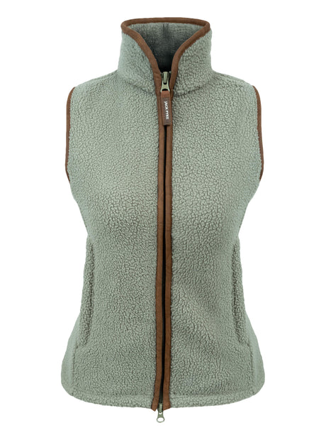 Dames Sherpa Fleece Bodywarmer Salie