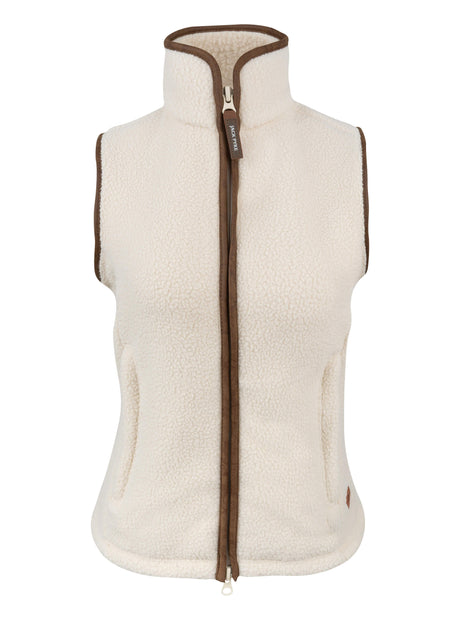 Dames Sherpa Fleece Bodywarmer Olijf