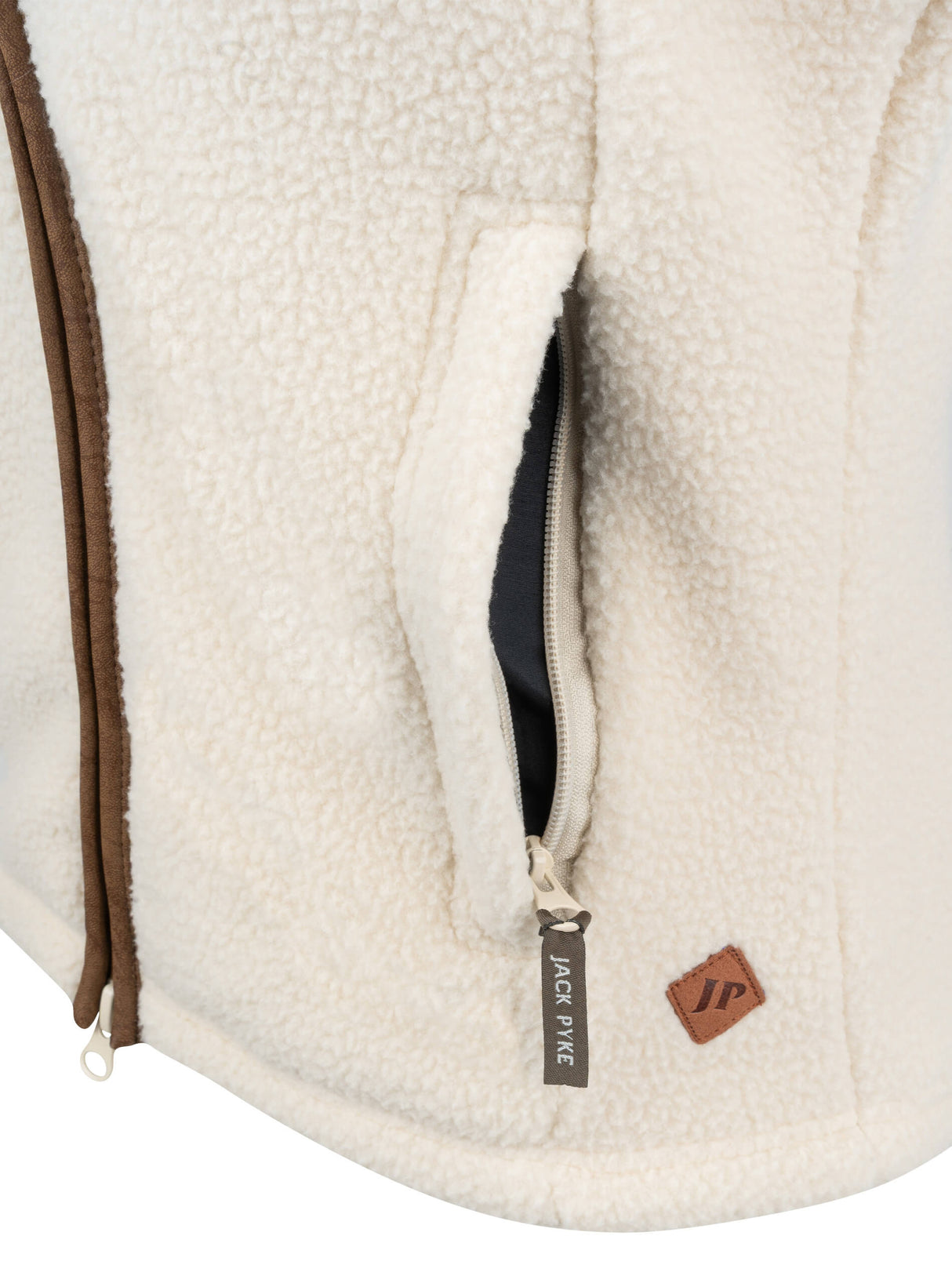 Dames Sherpa Fleece Bodywarmer Koperbruin