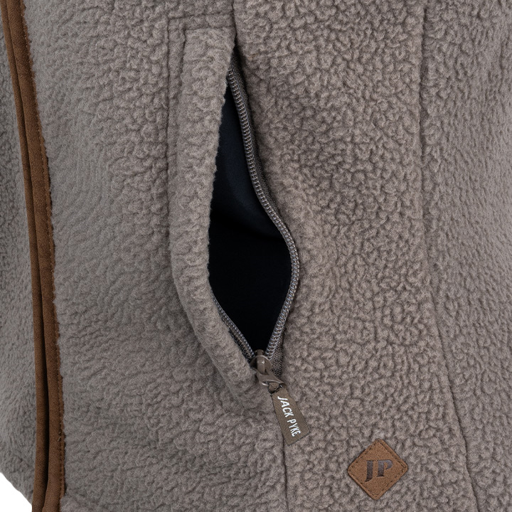 Dames Sherpa Fleece Bodywarmer Shiitake