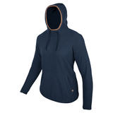 Dames Fleece Hoodie Marineblauw