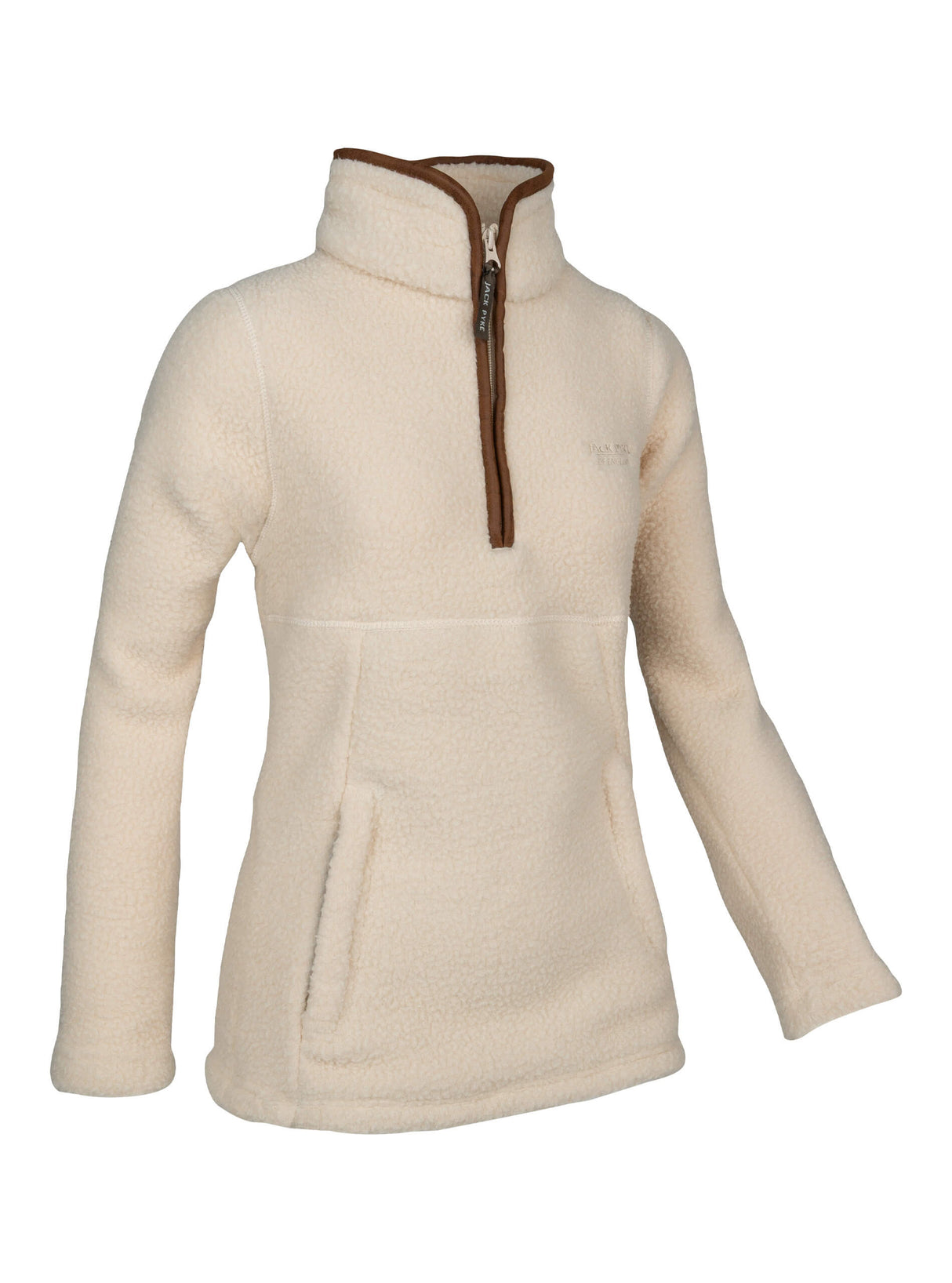 Dames Sherpa Fleecetrui Halve Rits Sail