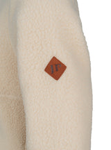 Dames Sherpa Fleecetrui Halve Rits Sail
