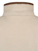 Dames Sherpa Fleecetrui Halve Rits Sail