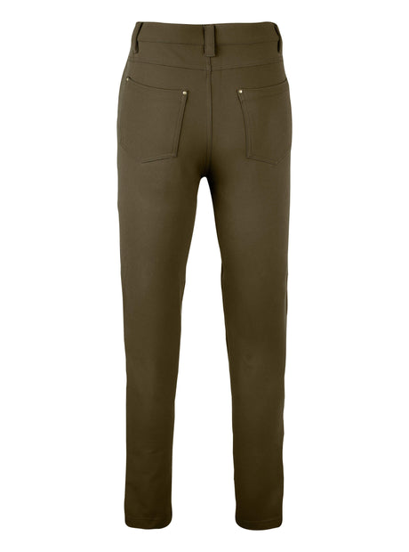 Dames Contour Stretchbroek Bruin