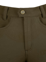 Dames Contour Stretchbroek Bruin