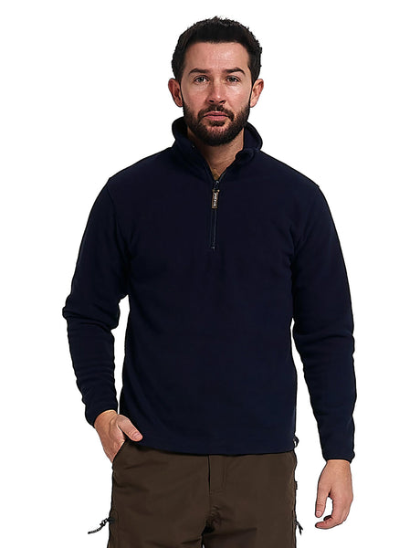 Country Fleecetrui Marineblauw