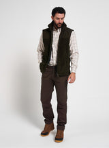 Sherpa Fleece Bodywarmer Camel