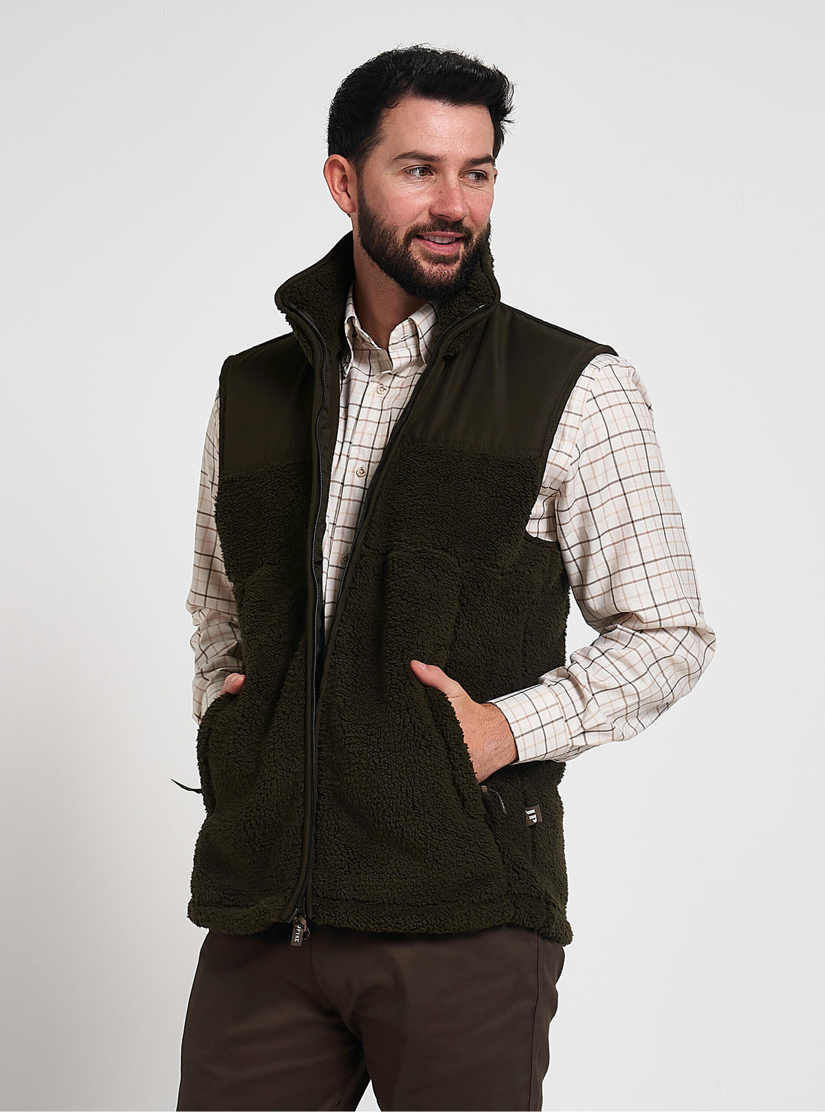 Sherpa Fleece Bodywarmer Donkerolijf