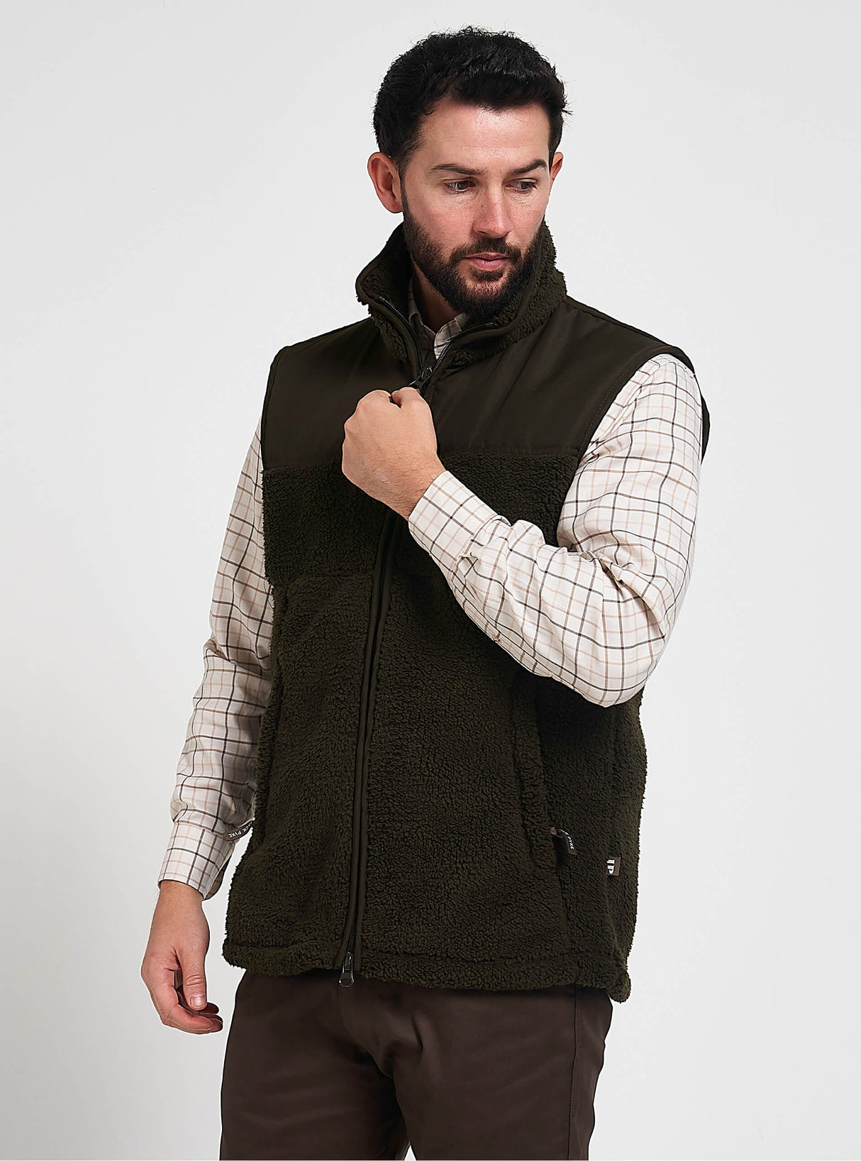 Sherpa Fleece Bodywarmer Camel