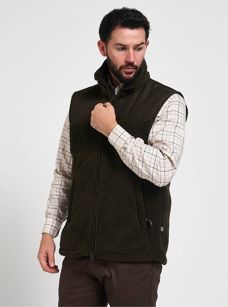 Sherpa Fleece Bodywarmer Donkerolijf